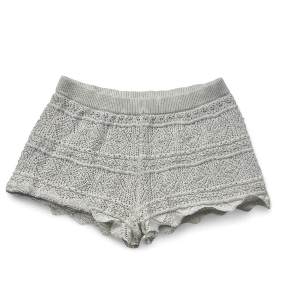 A New Day white crochet shorts